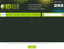 Tablet Screenshot of id-paintball.de